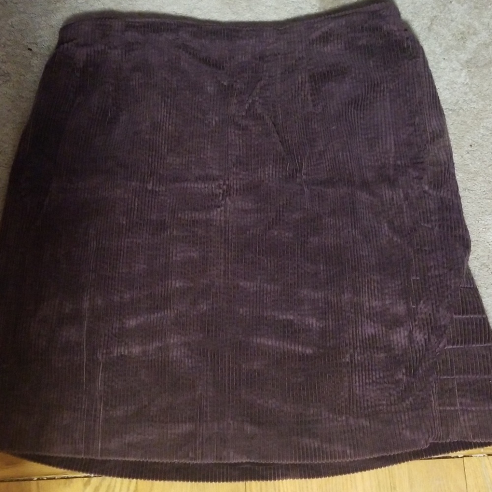 Dark  Purple corduroy skirt size 16